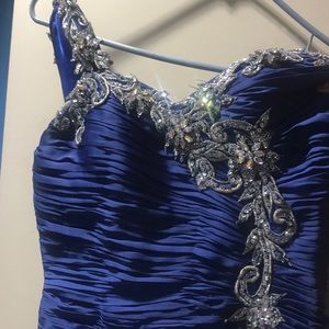 Blue prom/bridesmaid dress